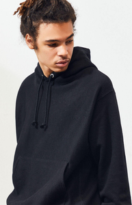Sweat à capuche d'hiver personnalisable en molleton 100 % coton pour homme, coupe oversize avec épaules tombantes et poche, vente en gros - Product Image 5