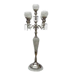 Chandelier de mariage à 5 bras personnalisable fait à la main élégant nouveau candélabre décoratif de décoration de la maison pour les mariages - Product Image 1