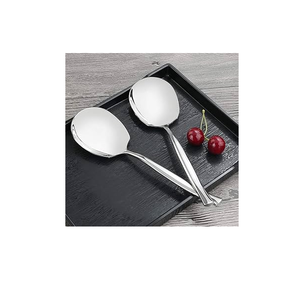 Cuchara para servir de acero inoxidable Premium personalizable a bajo precio para fiestas y hogar Cuchara para servir superventas - Product Image 3