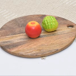 Tabla de Cortar Rectangular de Madera con Mango para Uso en el Hogar y Restaurantes, para Cortar Verduras, Carne, Queso y Pan - Product Image 1
