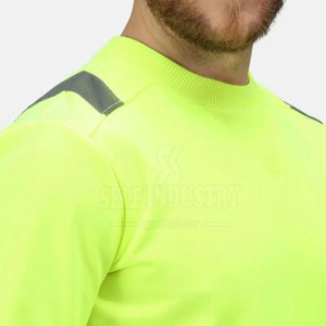 Vêtements de travail de qualité supérieure T-shirts à manches longues de sécurité Chemise à manches longues de sécurité respirante à conception unique - Product Image 4