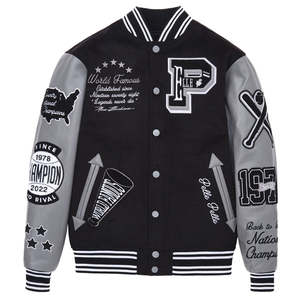 Plus Size Letterman Varsity <b>Jacket</b> for Men's High Quality Chenille Patches Custom Patches logo Label - Product Image 1