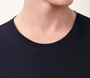 Tissu de bambou écologique unisexe à manches courtes t-shirt plaine t-shirts avec poches été Streetwear O cou Slim Fit hommes chemises - Product Image 5