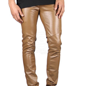 กางเกงหนังผู้ชายแบบสั่งทำ ดีไซน์ล่าสุด ระบายอากาศได้ดี MOQ ต่ำ ขายส่ง สำหรับขายออนไลน์ - Product Image 5