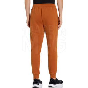 Usine directe Logo personnalisé hommes de haute qualité 100% coton pantalon couleur unie élastique taille moyenne pantalon pour l'hiver nouveauté - Product Image 2