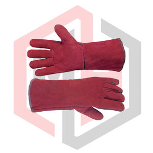 Guantes de Soldadura de Cuero Vacuno, Reforzados en la Palma, Antiestáticos, Resistentes a Desgarros, Sin Silicona, Sin Polvo, 11 oz, 14 Pulgadas - Product Image 6