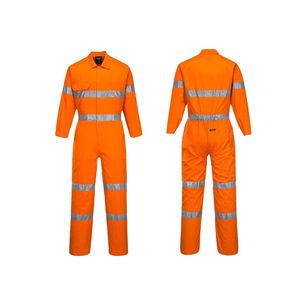 Overol de Trabajo de Seguridad Reflectante de Alta Visibilidad Unisex con Logotipo Personalizado al Mejor Precio del Fabricante, Transpirable, de Algodón, con Certificación EN - Product Image 1