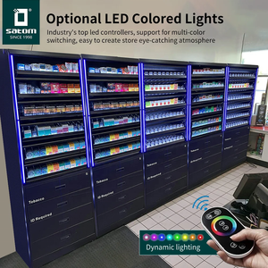 Australia <span class=keywords><strong>UK</strong></span> bỉ đóng cửa chống trộm cửa hàng khói đứng trạm xăng thuốc lá tủ thuốc lá Giá trưng bày - Product Image 4