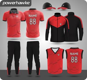 Nuevo Conjunto de Uniforme de Cricket con Diseño de Cuello 2024, con Pantalones de Cintura Elástica para Hombres Adultos al Mejor Precio - Product Image 2