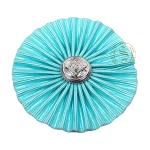 Rosettes maçonniques Regalia pour les événements de la franc-maçon Grand Lodge Rosette de tablier bleu ciel avec bouton argenté à vendre - Product Image 1