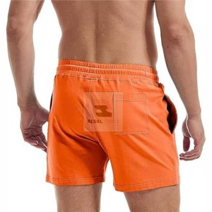 Shorts de sport mi-longs en laine personnalisés, respirants, écologiques, anti-plis, unis, décontractés, à taille élastique, avec logo – Vente chaude - Product Image 2