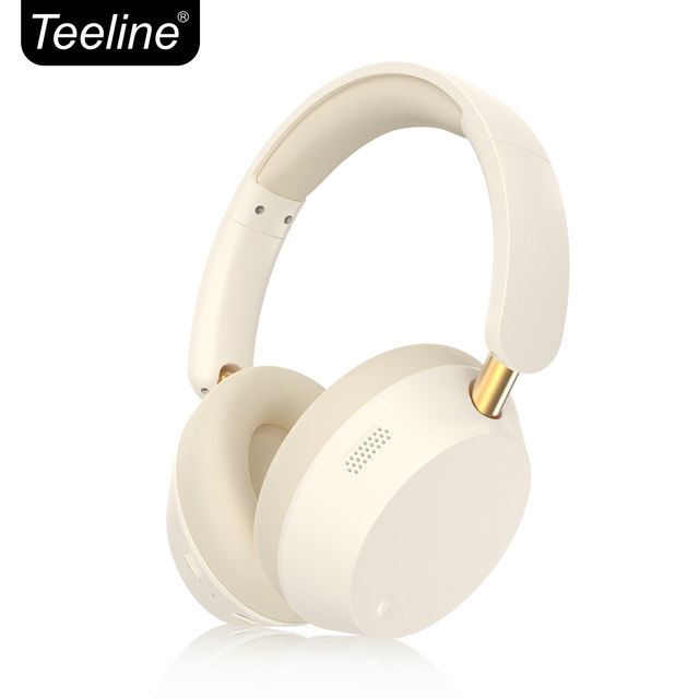 New Design Hybrid ANC Noise Cancelling Audiophile Sports Headphones Wireless BT Version 5.4 Deep Bass Foldable IPX-4 Waterproof