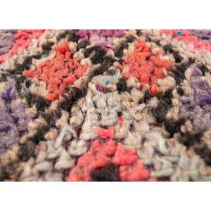 Tapis en laine noués à la main Nuray grande surface, motif géométrique rose et violet pour la décoration de la maison et du salon - Pae-4560 Taille 9x12 - Product Image 3