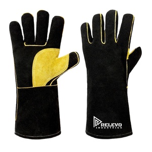 Gants de sécurité en cuir industriels résistants à la chaleur, durables, pour travaux de construction et mécaniques - Product Image 1