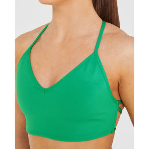 Soutien-gorge à dos nu personnalisé en charbon de bois, à double col, bretelles réglables, respirant, séchage rapide, écologique, de haute qualité pour femmes - Product Image 1