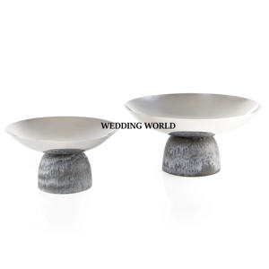 Juego de cuencos de chocolate de metal de lujo de dos calidad superior última llegada Ramadán tazón de mesa embalaje de cartón - Product Image 1