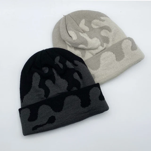 Bonnet en tricot côtelé en laine unisexe de haute qualité sur mesure motif d'impression OEM pour hommes femmes garçons-pour l'automne voyage en plein air - Product Image 3