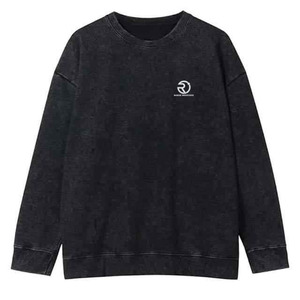 Sudaderas de lavado ácido, ropa deportiva ligera para hombre, ropa informal, sudaderas, sudadera de algodón 100% holgada con lavado ácido - Product Image 4