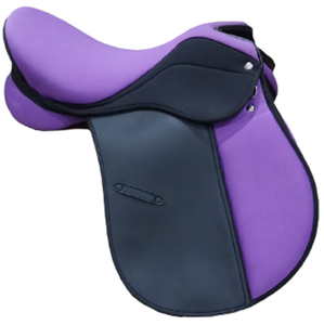 Sillín de equitación sintético de 17 pulgadas para saltar, estilo ligero y cómodo, sillín de equitación largo para saltar - Product Image 1