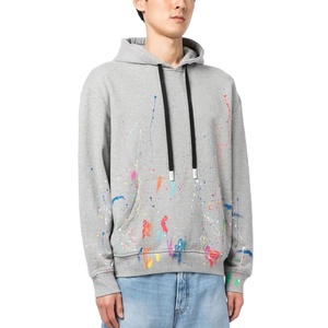 Ventes en gros de sweats à capuche pour hommes en coton 100% avec impression personnalisée, épaules tombantes, design élégant, pull à capuche - Product Image 1