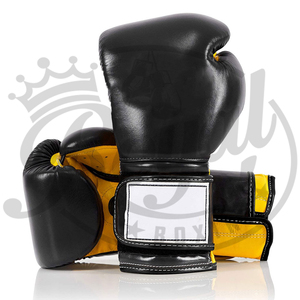 Gants de kickboxing en cuir avec logo personnalisé de haute qualité 12oz Muay Thai combat entraînement sac de boxe gants équipement de boxe en gros - Product Image 1