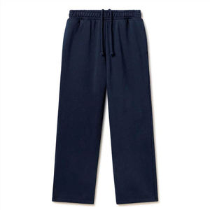 Men's Plus Size Navy <b>Blue</b> <b>Canvas</b> Breathable Drawstring Sweatpants Elastic Waist Loose Fit Casual Pants Winter Wear - Product Image 1