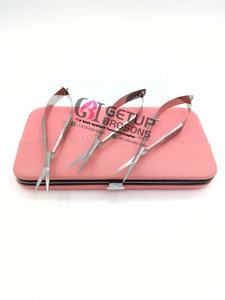 กรรไกรตัดคิ้วแบบมืออาชีพ ใบมีดโค้งสแตนเลส ไม่พับได้ สีสันโลโก้สั่งทำได้ อุปกรณ์เสริมความงาม - Product Image 5