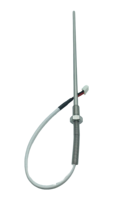 Sensor térmico PT1000 Clase B, tubo de fibra de vidrio RTD SUS304, cable de mica de 4 núcleos