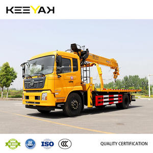 <span class=keywords><strong>Venta</strong></span> caliente DONGFENG Camión de remolque plano Camión de rescate móvil con grúa Brazo recto Capacidad de elevación de 5 toneladas - Product Image 3