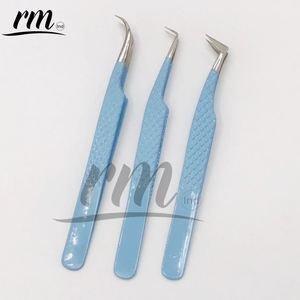 RMI haute qualité argent bleu ciel 90 volume russe cils pince à épiler extensions de cils professionnelles pince à épiler pince à épiler durable - Product Image 6