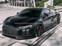 Kit carrosserie VRS Style en fibre de carbone, lèvre avant et séparateur de pare-chocs avant pour Audi R8 V10 PLUS 2017-2019