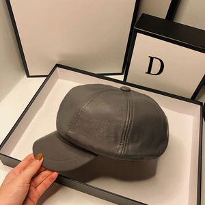 Gorra Snapback con logotipo personalizado de alta calidad para hombre, gorra de béisbol de cuero de espiga negra, estilo Hip Hop con patrón Formal de Argyle - Product Image 3