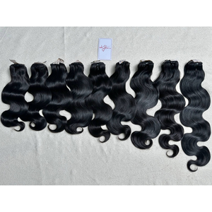 Extensiones de Cabello Humano Virgen Vietnamita, Liso, Doble Trama, 100% Alineado con la Cutícula, Sin Procesar, Hechas a Máquina - Product Image 1