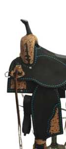 Selle de cheval Western Offre Spéciale avec logo personnalisé Selle en cuir au design personnalisé exclusif avec arbre en bois pour chevaux - Product Image 3