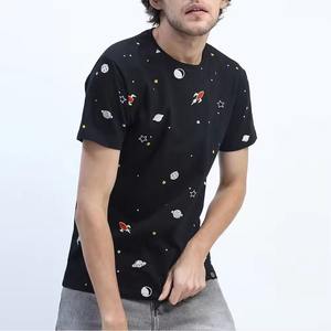 เสื้อยืดผ้าฝ้าย100% สำหรับผู้ชายเสื้อยืดโลโก้แบบซับลิเมชันออกแบบได้ตามต้องการ - Product Image 1