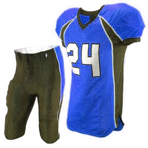 Ensemble d'uniformes tricotés à col en V avec logo de l'équipe, maillot de balle avec tissu à manches courtes, uniforme de football américain. - Product Image 1