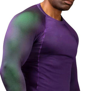 Chemises de compression pour hommes à manches longues, respirantes, écologiques, à séchage rapide, en tissu canvas, prix bas, best-seller - Product Image 6