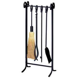Anneau poignée cheminée ensemble d'outils porte-bûche pour la maison intérieur extérieur comprend 4 outils cheminée ensembles et accessoires fournitures de jardin - Product Image 6