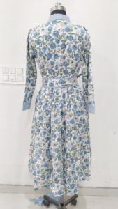 Robe Maxi d'été à fleurs pour femmes Col en O Respirante à dos nu Volants Casual Formal Style Sweet Fashionable Design - Product Image 2