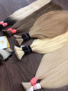 Mejor Precio Económico 100g Cabello Humano Vietnamita Natural Liso de Lujo con Encaje Frontal y Pelo de Bebé, Extensiones de Cabello Teñidas a Granel - Product Image 5
