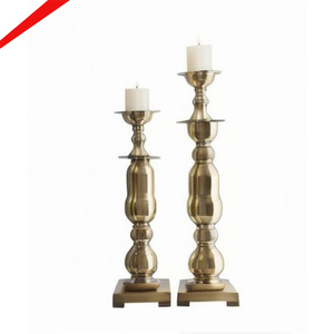 Nouveau bougeoir long fini argent pour la maison - Product Image 4