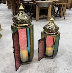 Candelabros marroquíes más vendidos, decoración navideña para el hogar, boda, con elegante soporte para FAROL DE VELA - Product Image 2