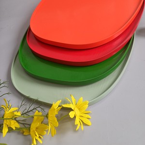 Colorful Lacquered Wooden Tray <b>Large</b> Rectangle for Your Home or Table - Product Image 4