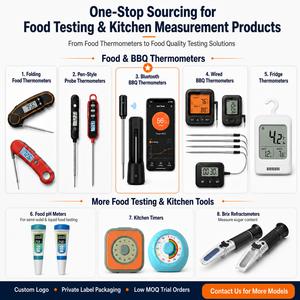 <span class=keywords><strong>Thermomètre</strong></span> alimentaire à lecture instantanée étanche IP66 pour barbecue, <span class=keywords><strong>thermomètre</strong></span> numérique LCD rapide pour viande (0,6 s) - Product Image 5