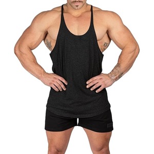 Offre Spéciale hommes sans manches Gym entraînement entraînement Stringers coton sport bâtiment Gym Stringer prix de gros tricoté tissage - Product Image 6