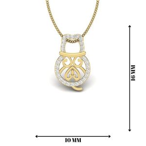 จี้เพชร18K ดีไซน์ในรูปน่ารักทำจากห้องปฏิบัติการ - Product Image 2