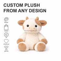 Jouet en peluche de mouton chauffant au micro-ondes personnalisé OEM ODM, animal en peluche avec tissu en peluche doux et yeux brodés