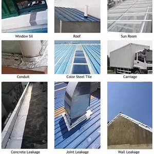 Bonjour! Bande d'étanchéité en butyl épaisse et imperméable avec feuille d'aluminium, résistante aux hautes températures, en matériau asphalte durable - 5CM X 1M pour murs et toitures - Product Image 3