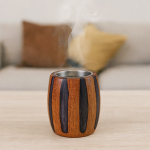 Quemador de Incienso de Madera Religioso Ecológico de Diseño Creativo, Quemador de Incienso Árabe de Madera Hueca para Oud y Bakhoor de Z F CRAFT IMPEX - Product Image 5