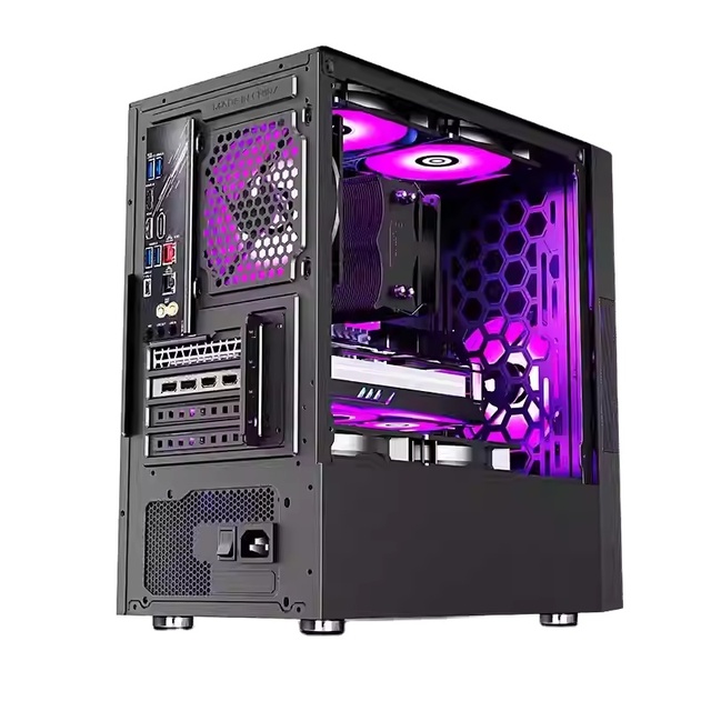 Wholesales Custom I9 13900K 64GB RTX 4090 4060 GTX1660 2TB SSD 4TB HDD RGB ATX Mesh Panel Gaming Computer Cases MATX PC Case